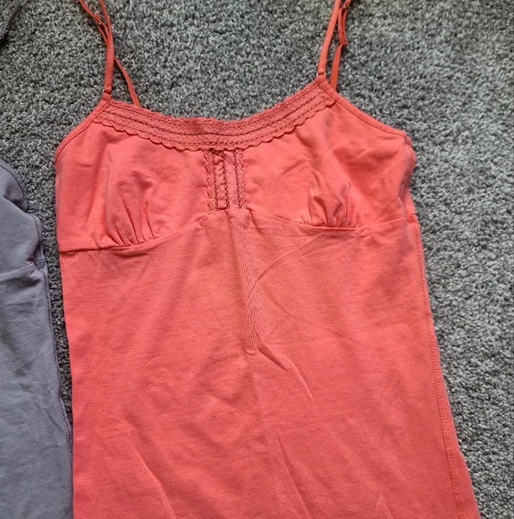American Eagle Outfitters Gray and Coral Camisole Set - Picture 3 of 4